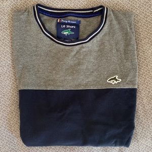 Le Shark brand grey&blue t-shirt!!